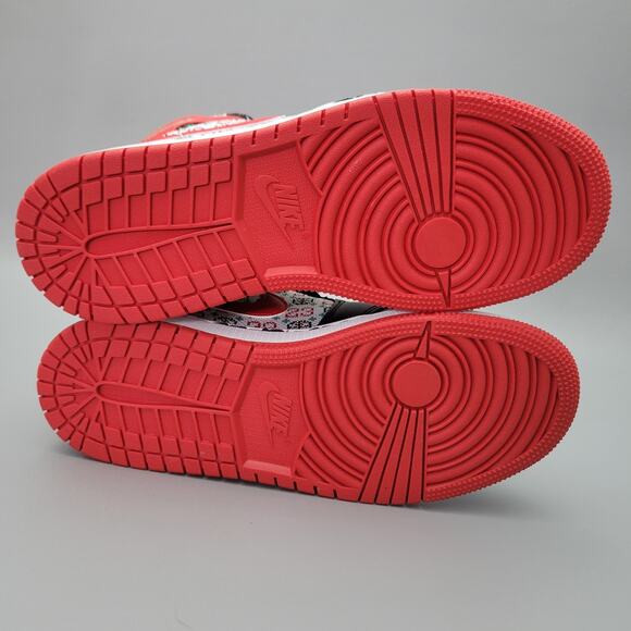 Nike Air Jordan 1 Mid SE Ugly Sweater White Green Red Black DM1208 150 Size 4.5Y - Picture 9 of 11